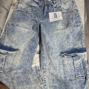 Women's High Rise Acid Wash Jeans